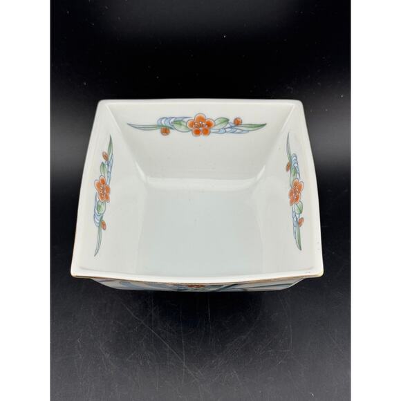 Vintage Takahashi Flora Square Bowl - Picture 6 of 7